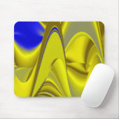 Abstrakt in goldgelber Farbe Mousepad (Mit Mouse)