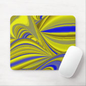 Abstrakt in goldgelber Farbe Mousepad (Mit Mouse)