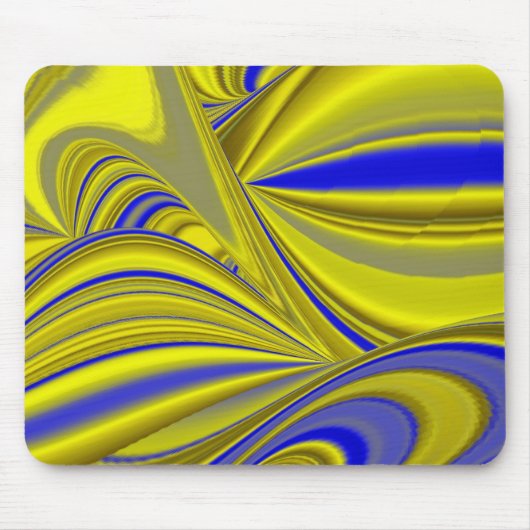 Abstrakt in goldgelber Farbe Mousepad (Vorne)