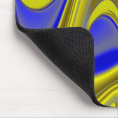 Abstrakt in goldgelber Farbe Mousepad (Ecke)