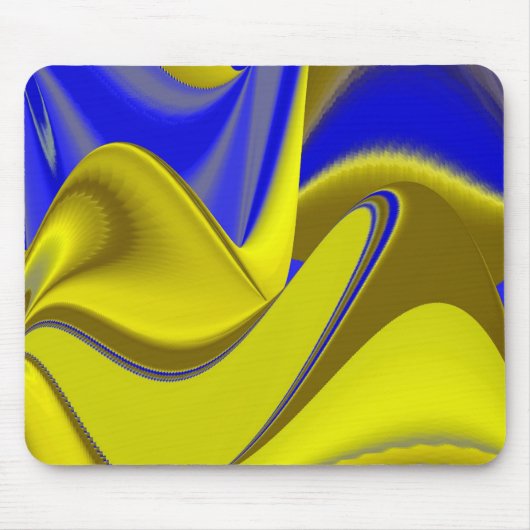 Abstrakt in goldgelber Farbe Mousepad (Vorne)