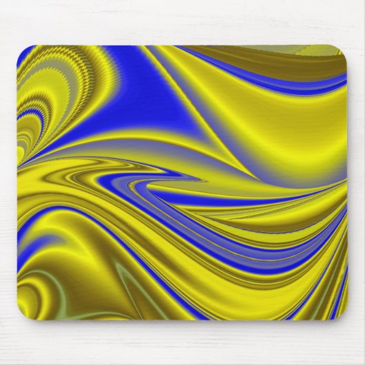 Abstrakt in goldgelber Farbe Mousepad (Vorne)