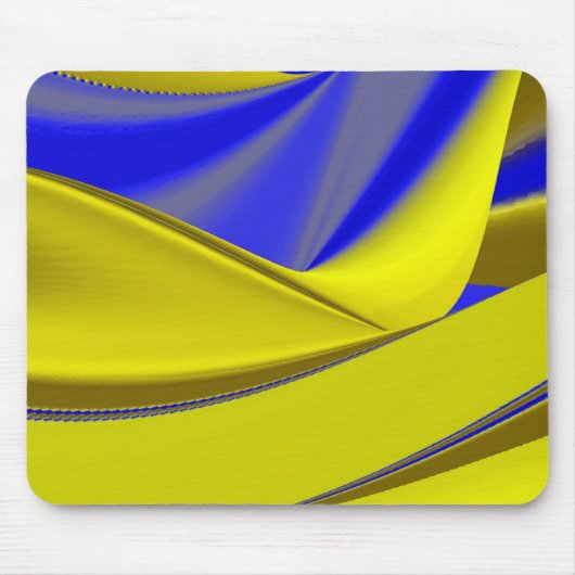 Abstrakt in goldgelber Farbe Mousepad (Vorne)