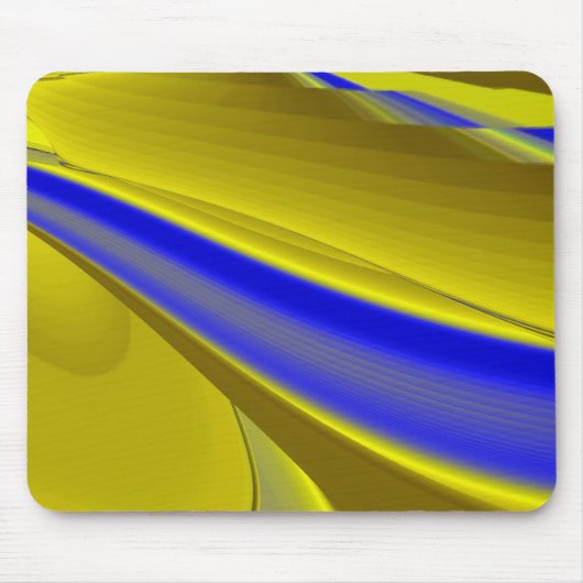 Abstrakt in goldgelber Farbe Mousepad (Vorne)
