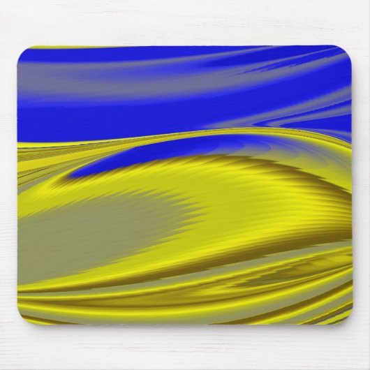 Abstrakt in goldgelber Farbe Mousepad (Vorne)