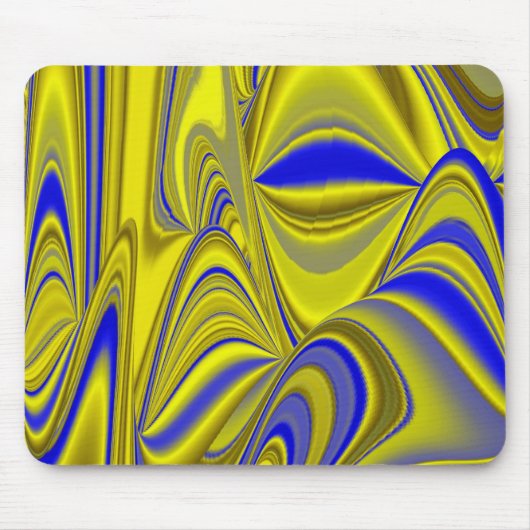 Abstrakt in goldgelber Farbe Mousepad (Vorne)