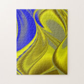 abstrakt in goldgelber Farbe Puzzle (Vertikal)