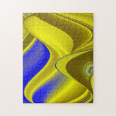 abstrakt in goldgelber Farbe Puzzle (Vertikal)