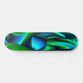 Abstrakt in grün-blau skateboard (Horizontal)