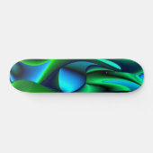 Abstrakt in grün-blau skateboard (Horizontal)
