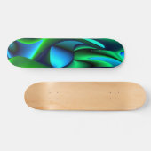 Abstrakt in grün-blau skateboard (Horizontal)