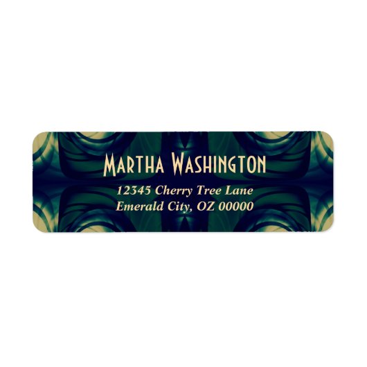 Abstrakt in Grün, Blau und Beige (Vorne)