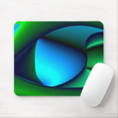 Abstrakt in grünblau mousepad (Mit Mouse)