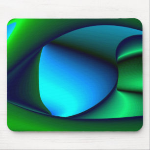 Abstrakt in grünblau mousepad