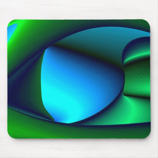 Abstrakt in grünblau mousepad (Vorne)