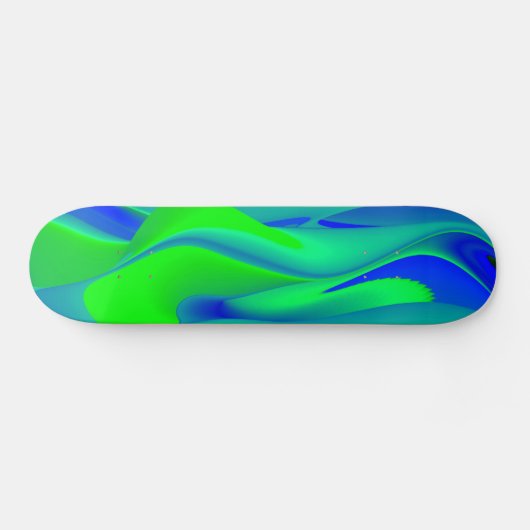 Abstrakt in grünblau skateboard (Horizontal)