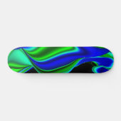Abstrakt in grünblau skateboard (Horizontal)