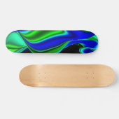 Abstrakt in grünblau skateboard (Horizontal)