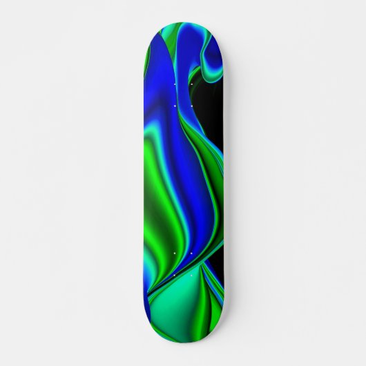 Abstrakt in grünblau skateboard (Vorne)