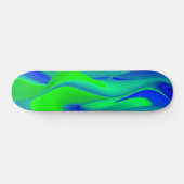 Abstrakt in grünblau skateboard (Horizontal)