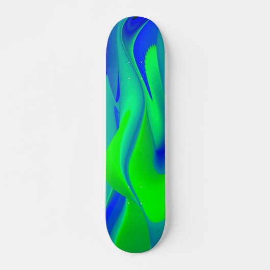 Abstrakt in grünblau skateboard (Vorne)
