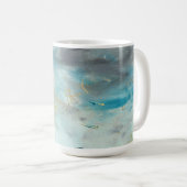 Abstrakt in Kaltwachs und Ölen Kaffeetasse (VorderseiteRechts)