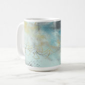 Abstrakt in Kaltwachs und Ölen Kaffeetasse (Vorderseite Links)