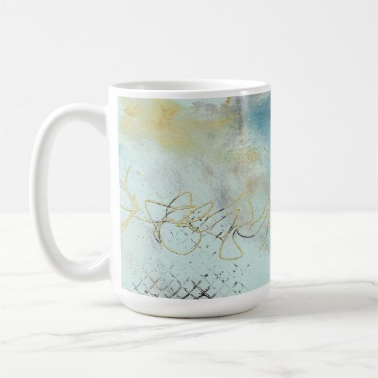 Abstrakt in Kaltwachs und Ölen Kaffeetasse (Links)