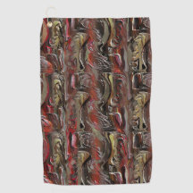 Abstrakt in Mahagoni und Dunkelrot geschnitzt