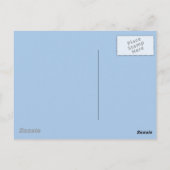 abstrakt in pasteurisierter Blues - Geburtstag Postkarte (Rückseite)