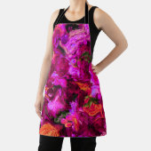 Abstrakt in Purpur, Orangen und Grüntönen Schürze (InSitu)