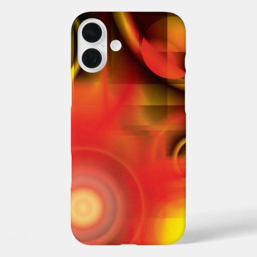 Abstrakt in Reds und Gelben Case-Mate iPhone Hülle (Rückseite)