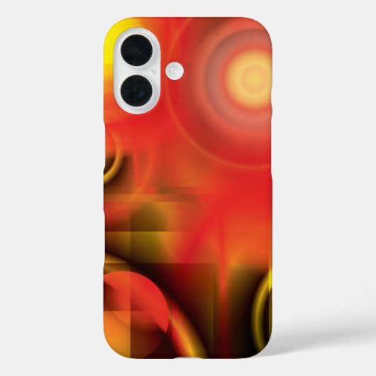 Abstrakt in Reds und Gelben Case-Mate iPhone Hülle (Rückseite)
