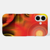 Abstrakt in Reds und Gelben Case-Mate iPhone Hülle (Rückseite (Horizontal))