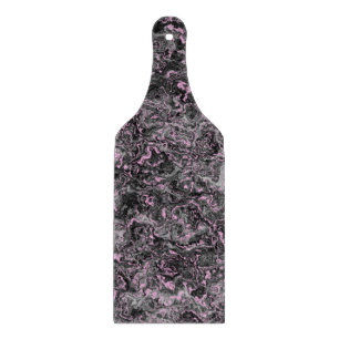 Abstrakt in rosa und grauem Marmor Schneidebrett