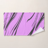 Abstrakt in Rosa und Schwarz Badhandtuch Set (Handtuch)