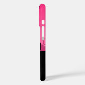 Abstrakt in Rosa und Schwarz Case-Mate iPhone Hülle (Rückseite / Links)
