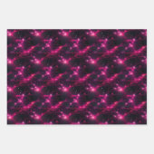 Abstrakt in Rosa und Schwarz Geschenkpapier Set (Vorderseite 2)