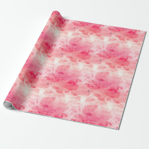 Abstrakt in Rosa und Weiß Geschenkpapier