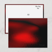 Abstrakt in Rot Postkarte (Vorne/Hinten)