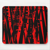 Abstrakt in Rot und Schwarz Mousepad (Vorne)