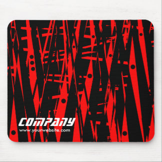 Abstrakt in Rot und Schwarz, Unternehmen Mousepad