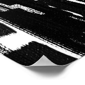 Abstrakt in Schwarz Poster (Ecke)