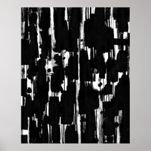 Abstrakt in Schwarz Poster