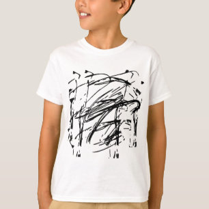 Abstrakt in Schwarzweiß T-Shirt