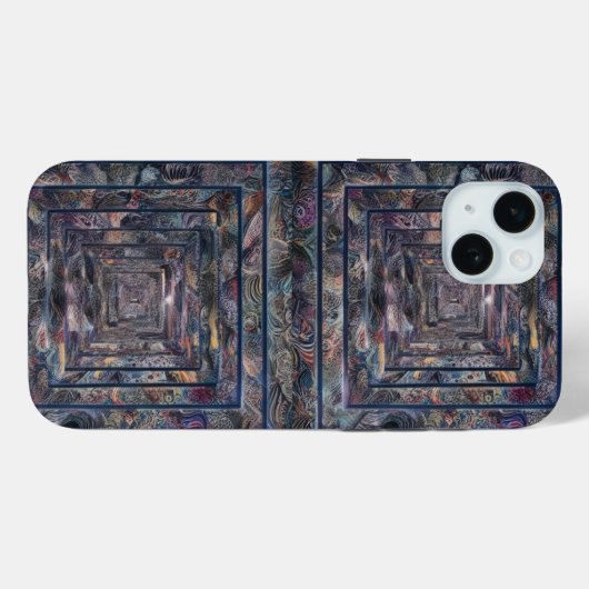 Abstrakt Infinity Pattern iPhone 15 Plus Fall Case-Mate iPhone Hülle (Rückseite (Horizontal))
