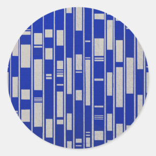 Abstrakt Inspiriert afrikanisches Textil - V2 Runder Aufkleber