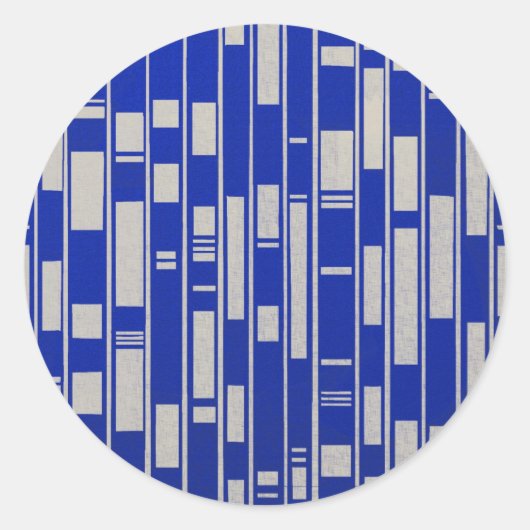 Abstrakt Inspiriert afrikanisches Textil - V2 Runder Aufkleber (Vorderseite)