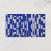 Abstrakt Inspiriert afrikanisches Textil - V2 Visitenkarte (Rückseite)