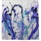 Abstrakt Iris Blume Duschvorhang (Vorderseite)